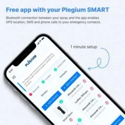 Plegium Smart Pepper Spray - Instant Safety With GPS, Siren, LED Light -Home Electronics Store plegium smart pepper spray 5 in 1 black 1 2