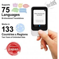 Pocketalk Voice Translator: Break Language Barriers With Ease -Home Electronics Store pocketalk s the two way video translator 4