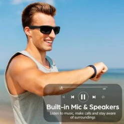 Polarized Bluetooth Sunglasses With Voice Assistant & UV Protection, Ideal For Outdoor Adventures -Home Electronics Store polarized bluetooth sunglasses with voice assistant uv protection ideal for outdoor adventures 2