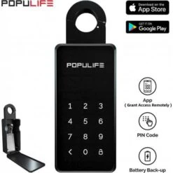 Populife Smart Key Lockbox: Bluetooth-enabled, Outdoor Safe, Wall-mounted, IP66 Waterproof 12 Populife Smart Key Lockbox: Bluetooth-enabled, Outdoor Safe, Wall-mounted, IP66 Waterproof -Home Electronics Store populife smart key lockbox bluetooth enabled outdoor safe wall mounted ip66 waterproof 4
