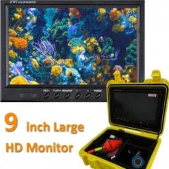 Portable Underwater Fishing Camera With 9'' HD LCD Monitor, Infrared Lights 12 Portable Underwater Fishing Camera With 9'' HD LCD Monitor, Infrared Lights -Home Electronics Store portable underwater fishing camera video fish finder with 9 hd lcd monitor 1200tvl camera for ice lake boat fishing 24pcs 3
