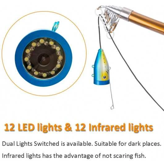 Portable Underwater Fishing Camera With 9'' HD LCD Monitor, Infrared Lights 7 Portable Underwater Fishing Camera With 9'' HD LCD Monitor, Infrared Lights - Image 5