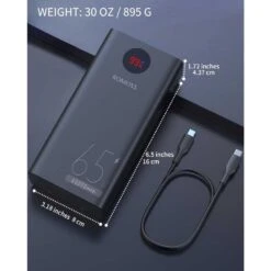 Power Bank 40000mAh 65W USB-C Fast Charging, Portable Laptop Charger For MacBook, Dell, IPad, IPhone, Samsung -Home Electronics Store power bank 40000mah 65w usb c fast charging portable laptop charger for macbook dell ipad iphone samsung 4