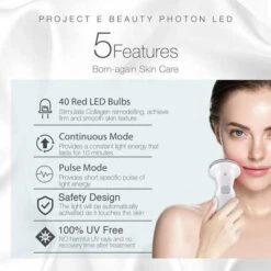 Revitalize Your Skin: Project Beauty LED Light Therapy For Youthful Radiance -Home Electronics Store project e pe011 the anti wrinkle red light 1 3