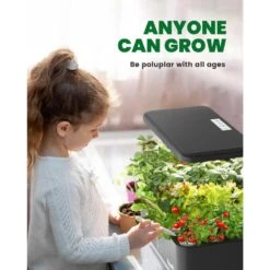 RAINPOINT Hydroponic System 13 Pods Indoor Herb Garden With 5L Tank & LED Grow Light For Easy Home Gardening -Home Electronics Store rainpoint hydroponic system 13 pods indoor herb garden with 5l tank led grow light for easy home gardening 3