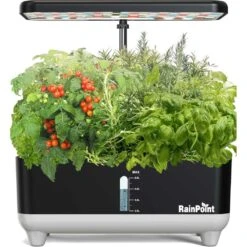 RAINPOINT Hydroponic System 13 Pods Indoor Herb Garden With 5L Tank & LED Grow Light For Easy Home Gardening -Home Electronics Store rainpoint hydroponic system 13 pods indoor herb garden with 5l tank led grow light for easy home gardening 7