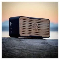 Solar-Powered Bluetooth Speaker With Bamboo Design And Device Charger -Home Electronics Store reaveal solar speaker portable and wireless bluetooth in eco friendly bamboo wood design 4