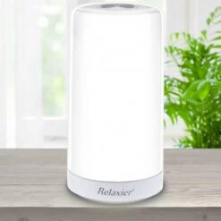 Relaxier 10,000 LUX UV-Free Sunlight Therapy Lamp With Touch Control, Adjustable Brightness, For Energy And Mood Boost 16 Relaxier 10,000 LUX UV-Free Sunlight Therapy Lamp With Touch Control, Adjustable Brightness, For Energy And Mood Boost -Home Electronics Store relaxier light therapy lamp happy light 10000 lux uv free 360 degrees sunlight lamp sun light fight off winter blues 6