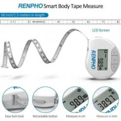 RENPHO Smart Tape Measure: Bluetooth Body Measurement With Ease -Home Electronics Store renpho smart tape measure the connected tape measure 1 2