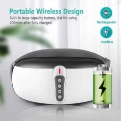 Wireless Slimming Belt: Vibrating Massager With Heat For Body Sculpting