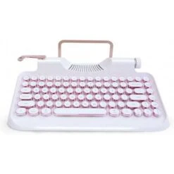 KNEWKEY RYMEK Mechanical Wireless Typewriter Keyboard With Bluetooth And Tablet Stand