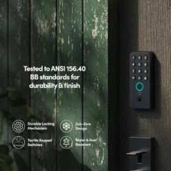 Smart Deadbolt Lock With Fingerprint, Remote PIN & Alexa Control -Home Electronics Store smart deadbolt lock with fingerprint remote pin alexa control 3