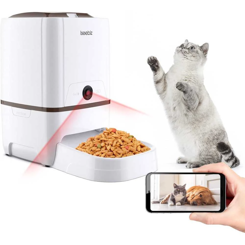 Smart Pet Feeder With Camera And App Control, 6L Food Dispenser For Cats And Dogs, 2 Way Audio, Voice Reminder 9 Smart Pet Feeder With Camera And App Control, 6L Food Dispenser For Cats And Dogs, 2 Way Audio, Voice Reminder - Image 7