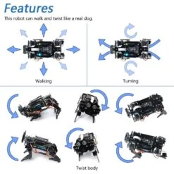 Smart Robot Dog Kit With Camera And Sensors, App & Wireless Control, Programmable For Learning Robotics, STEM, And Coding -Home Electronics Store smart robot dog kit with camera and sensors app wireless control programmable for learning robotics stem and coding 4