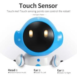 Smart Talking Robot For Kids Rechargeable Interactive Toy With Voice Control, Singing, Dancing & Recording