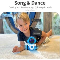 Smart Talking Robot For Kids Rechargeable Interactive Toy With Voice Control, Singing, Dancing & Recording -Home Electronics Store smart talking robot for kids rechargeable interactive toy with voice control singing dancing recording 1 3