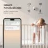 Smart WiFi Baby Monitor With Camera & Audio | Sleep Tracking, Cry & Cough Detection, Night Vision, 2 Way Talk, Pan & Tilt
