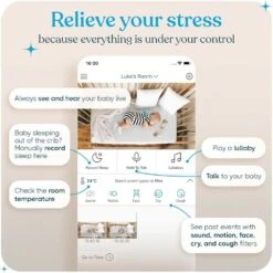 Smart WiFi Baby Monitor With Camera & Audio | Sleep Tracking, Cry & Cough Detection, Night Vision, 2 Way Talk, Pan & Tilt -Home Electronics Store smart wifi baby monitor with camera audio sleep tracking cry cough detection night vision 2 way talk pan tilt 4