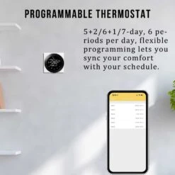 Smart WiFi Thermostat For Electric Floor Heating Compatible With Alexa And Tuya