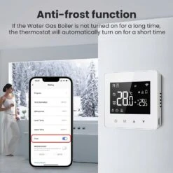 Smart WiFi Thermostat With LED Touch Screen - Remote & Voice Control For Gas Boilers, Compatible With Alexa & Google Home -Home Electronics Store smart wifi thermostat with led touch screen remote voice control for gas boilers compatible with alexa google home 2