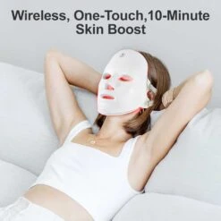 SUERBEATY Wireless Red Light Therapy Mask: 7 Colors For Radiant Skin At Home -Home Electronics Store suerbeaty wireless red light therapy mask 7 colors for radiant skin at home 5