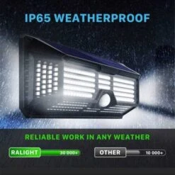 Super Bright Solar Lights: Waterproof 2500lm LED Security Floodlight -Home Electronics Store tbi pro ralights outdoor solar lights 1 2