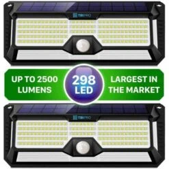 Super Bright Solar Lights: Waterproof 2500lm LED Security Floodlight -Home Electronics Store tbi pro ralights outdoor solar lights 1 7