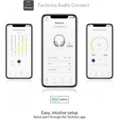 Technics Noise Cancelling Wireless Earbuds - High-Fidelity Sound, Multi-Point Connectivity, Long Battery Life -Home Electronics Store technics a800 noise cancelling wireless headphones 5