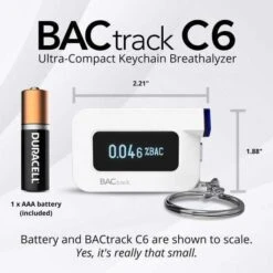 BACtrack Mobile Breathanalyzer: Precision & Connectivity For Smart Health -Home Electronics Store travel backtrack c6 the keychain ethylotest bactrack c6 is a device that provides reliable and accurate bac results from a tiny 1 2