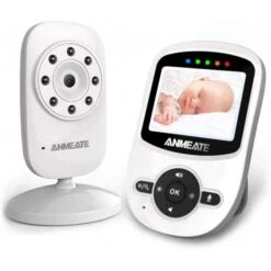 ANMEATE Baby Monitor: Wireless, Temperature Sensor, Night Vision & Two-Way Audio