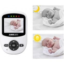 ANMEATE Baby Monitor: Wireless, Temperature Sensor, Night Vision & Two-Way Audio -Home Electronics Store video baby monitor anmeate with digital camera 3