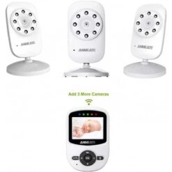 ANMEATE Baby Monitor: Wireless, Temperature Sensor, Night Vision & Two-Way Audio -Home Electronics Store video baby monitor anmeate with digital camera 4