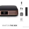 ViewSonic M2 Smart Portable Projector: 1080p, Bluetooth, WiFi & Screen Mirroring -Home Electronics Store viewsonic m2 the portable home theater