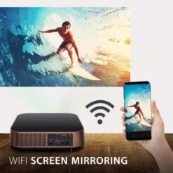 ViewSonic M2 Smart Portable Projector: 1080p, Bluetooth, WiFi & Screen Mirroring -Home Electronics Store viewsonic m2 the portable home theater 1 9