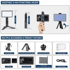 Weeylite RB9 RGB Video Light: Perfect For Photography And Video Recording -Home Electronics Store viltrox weeylite rb9 the portable lighting plate 5