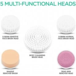 Flawless Cleansing: VOYOR 5-in-1 Facial Brush For Radiant Skin -Home Electronics Store voyor fb100 the electric cleaning brush 3