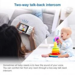 VTech VM819 Baby Monitor: Long Range, Temperature Sensor, And Soothing Lullabies -Home Electronics Store vtech vm819 video baby monitor 1 12