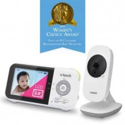 VTech VM819 Baby Monitor: Long Range, Temperature Sensor, And Soothing Lullabies -Home Electronics Store vtech vm819 video baby monitor 1 16