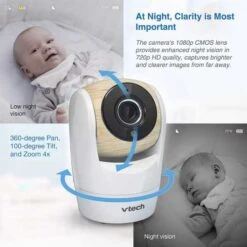 VTech VM919HD Video Baby Monitor: Clear HD Viewing With Wide-Angle Lens 20 VTech VM919HD Video Baby Monitor: Clear HD Viewing With Wide-Angle Lens -Home Electronics Store vtech vm919hd the video monitor with hd screen 4