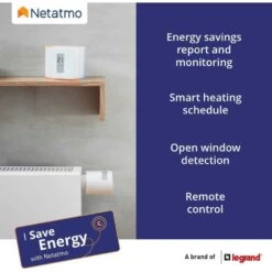 Netatmo Smart Thermostat: Energy-Saving Home Temperature Control -Home Electronics Store weather netatmo connected thermostat save 37 4