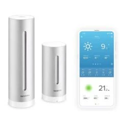 Netatmo Smart Weather Station: Wireless Indoor/Outdoor Climate Monitoring Made Easy -Home Electronics Store weather netatmo the connected weather station netatmo a personal weather station that measures air quality to enable you to moni 4