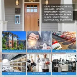 WeHere Bluetooth Electronic Lockbox: Secure Combination Lock With Bluetooth Connectivity For Contractors And Homeowners -Home Electronics Store wehere key lock box use bluetooth one time password fixed code unlock electronic lock box for house key wall mount hide a key 13