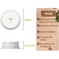 WeHere Bluetooth Electronic Lockbox: Secure Combination Lock With Bluetooth Connectivity For Contractors And Homeowners -Home Electronics Store wehere key lock box use bluetooth one time password fixed code unlock electronic lock box for house key wall mount hide a key 4