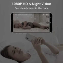 Eco4life 1080P Indoor Wi-Fi Security Camera With Motion Detection And Night Vision -Home Electronics Store wireless indoor hd camera eco4life 1 3