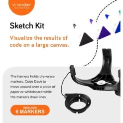 Wonder Workshop Dash Robot & Sketch Kit Bundle Coding Robots For Kids 6+ - Fun STEM Learning Toy With Voice Activation -Home Electronics Store wonder workshop dash robot sketch kit bundle coding robots for kids 6 fun stem learning toy with voice activation 4