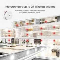X-Sense Wireless Interlinked Smoke Alarm: Enhanced Home Safety System -Home Electronics Store x sense xs01 wr 6 set the smoke detector set 1 7