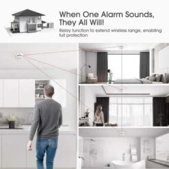 X-Sense Wireless Interlinked Smoke Alarm: Enhanced Home Safety System -Home Electronics Store x sense xs01 wr 6 set the smoke detector set 1 8