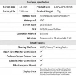 XOSS G+ Bike Computer: Advanced GPS Speedometer, Waterproof, With Bluetooth -Home Electronics Store xoss g the bike monitor 1 4