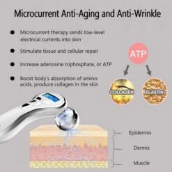 Yeamon 4D Facial Massage Roller: Rejuvenate & Tone With Microcurrent Technology 13 Yeamon 4D Facial Massage Roller: Rejuvenate & Tone With Microcurrent Technology -Home Electronics Store yeamon the massage roller 4