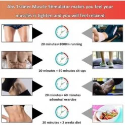 Yonars EMS Muscle Stimulator - 10 Modes, 20 Intensity Levels, USB Rechargeable Toning Belt For Abs -Home Electronics Store yonars the ems muscle stimulator 2